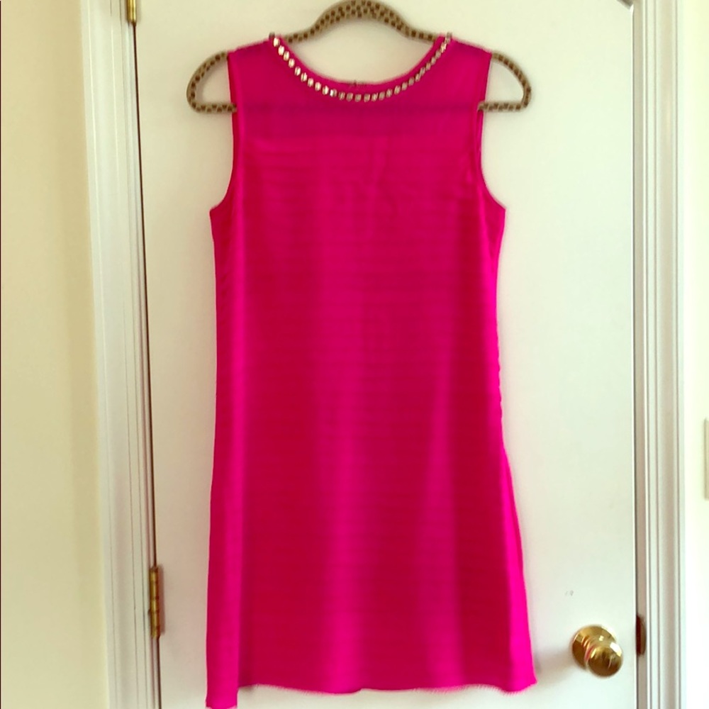 Bright pink shoshanna dress